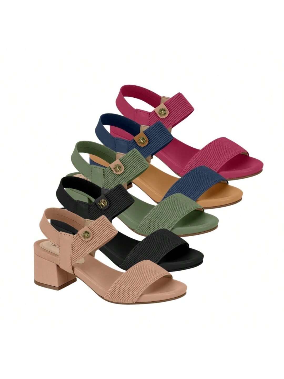 Sandália Salto Grosso Baixo Modare Calce Fácil - Imagem 3