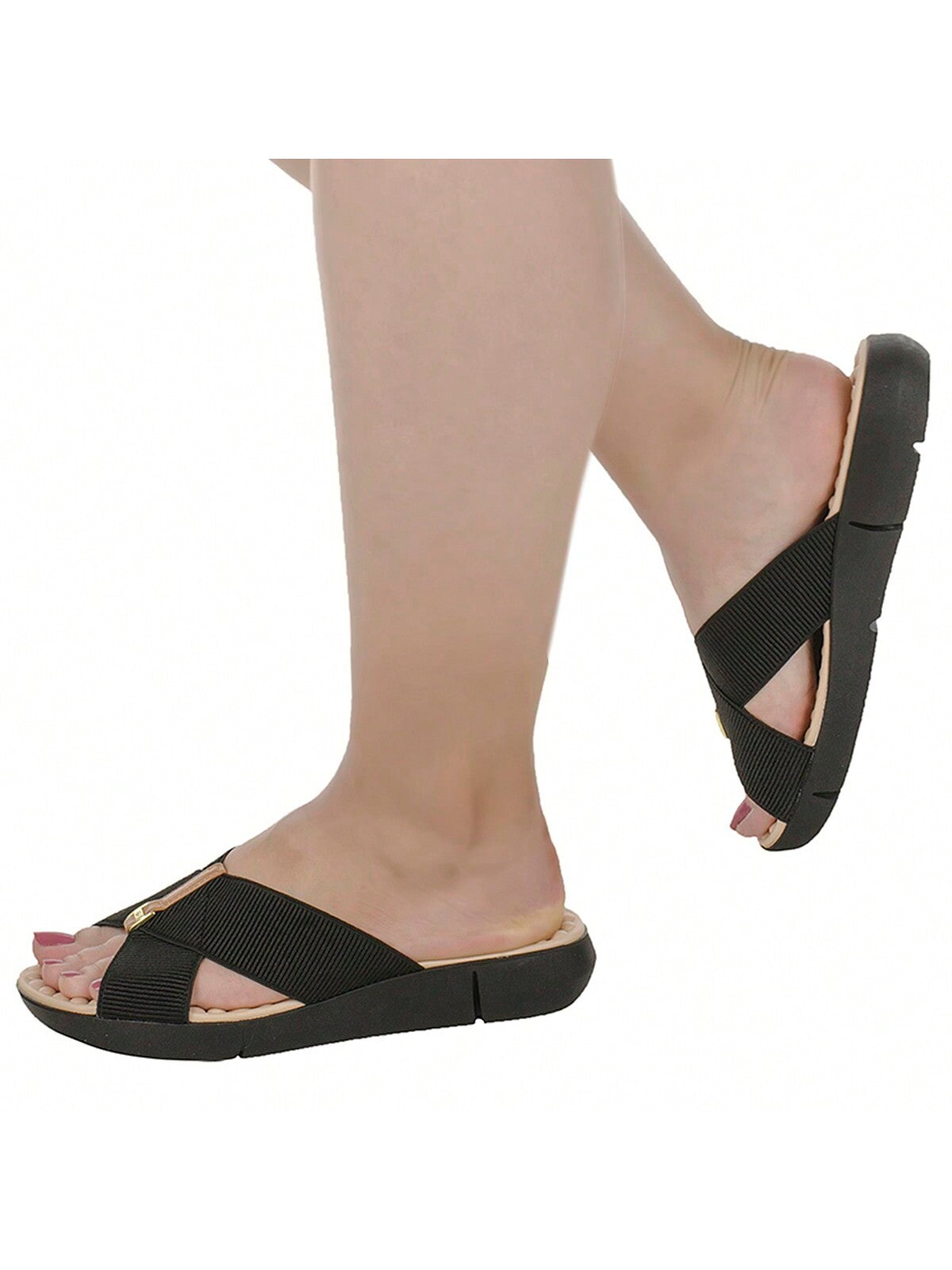 Sandália Chinelo Com Tira Em Elástico Canelado Ortopédico Modare - Imagem 7