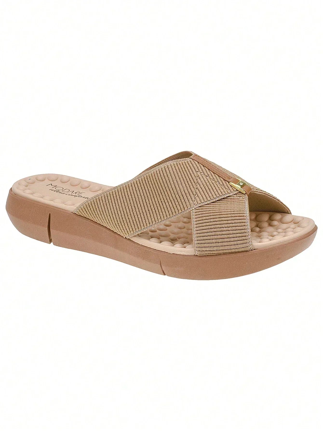 Sandália Chinelo Com Tira Em Elástico Canelado Ortopédico Modare - Imagem 2