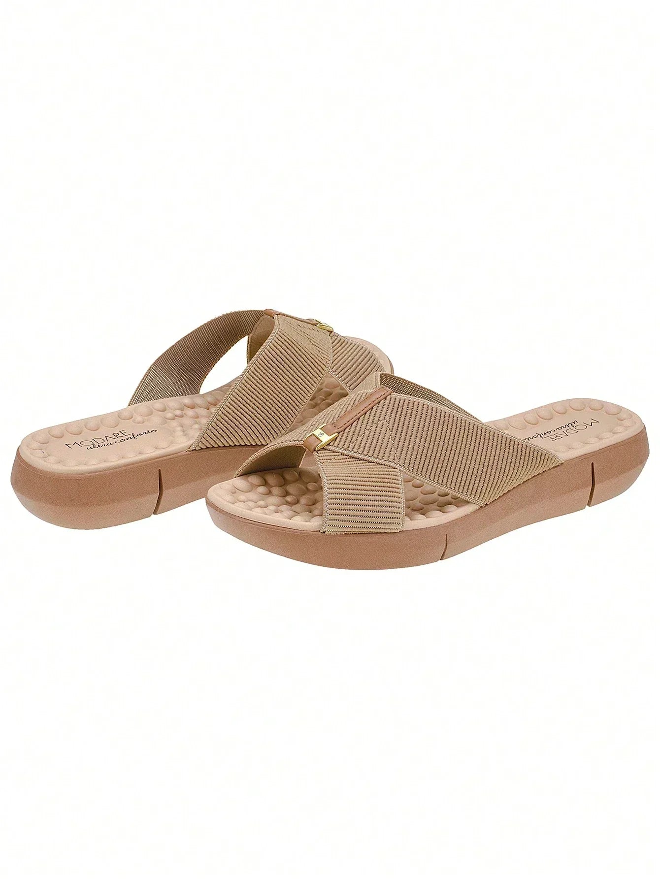 Sandália Chinelo Com Tira Em Elástico Canelado Ortopédico Modare - Imagem 5