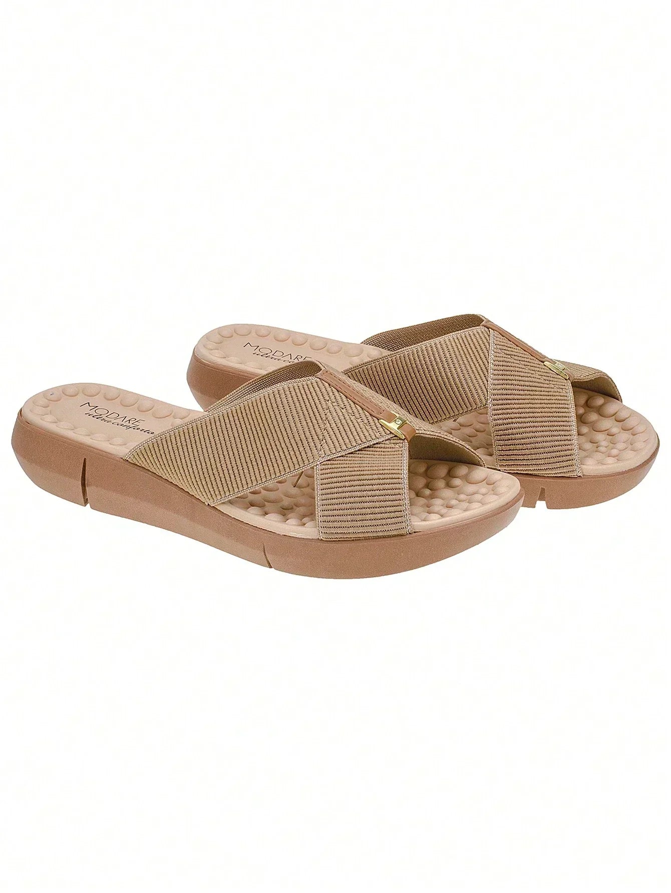 Sandália Chinelo Com Tira Em Elástico Canelado Ortopédico Modare - Imagem 4