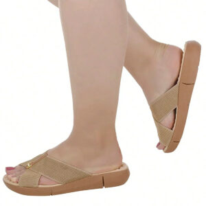 Sandália Chinelo Com Tira Em Elástico Canelado Ortopédico Modare