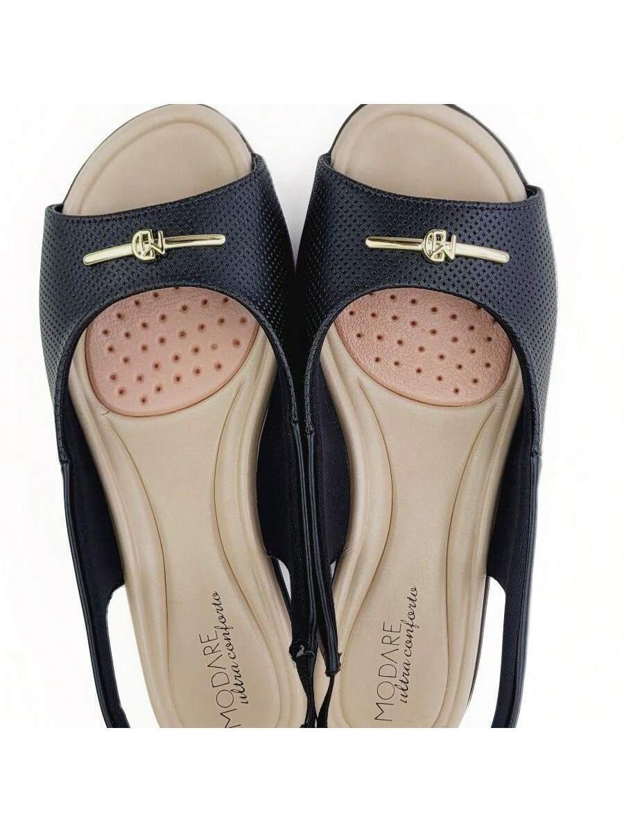 Sandália Baixa Leve Modare Ultra Conforto Elástico Pés Secos - Imagem 4