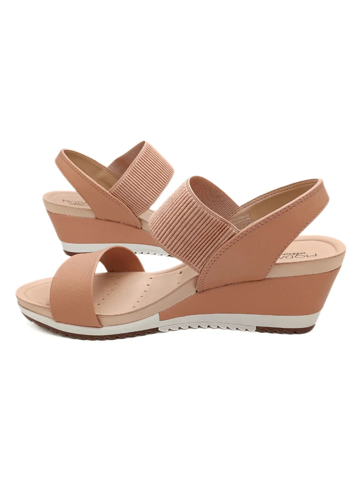 Modare Sandalia Ortopedica Feminina Elastico Salto Anabela Modare Ultraconforto Fascite Esporão - Imagem 3
