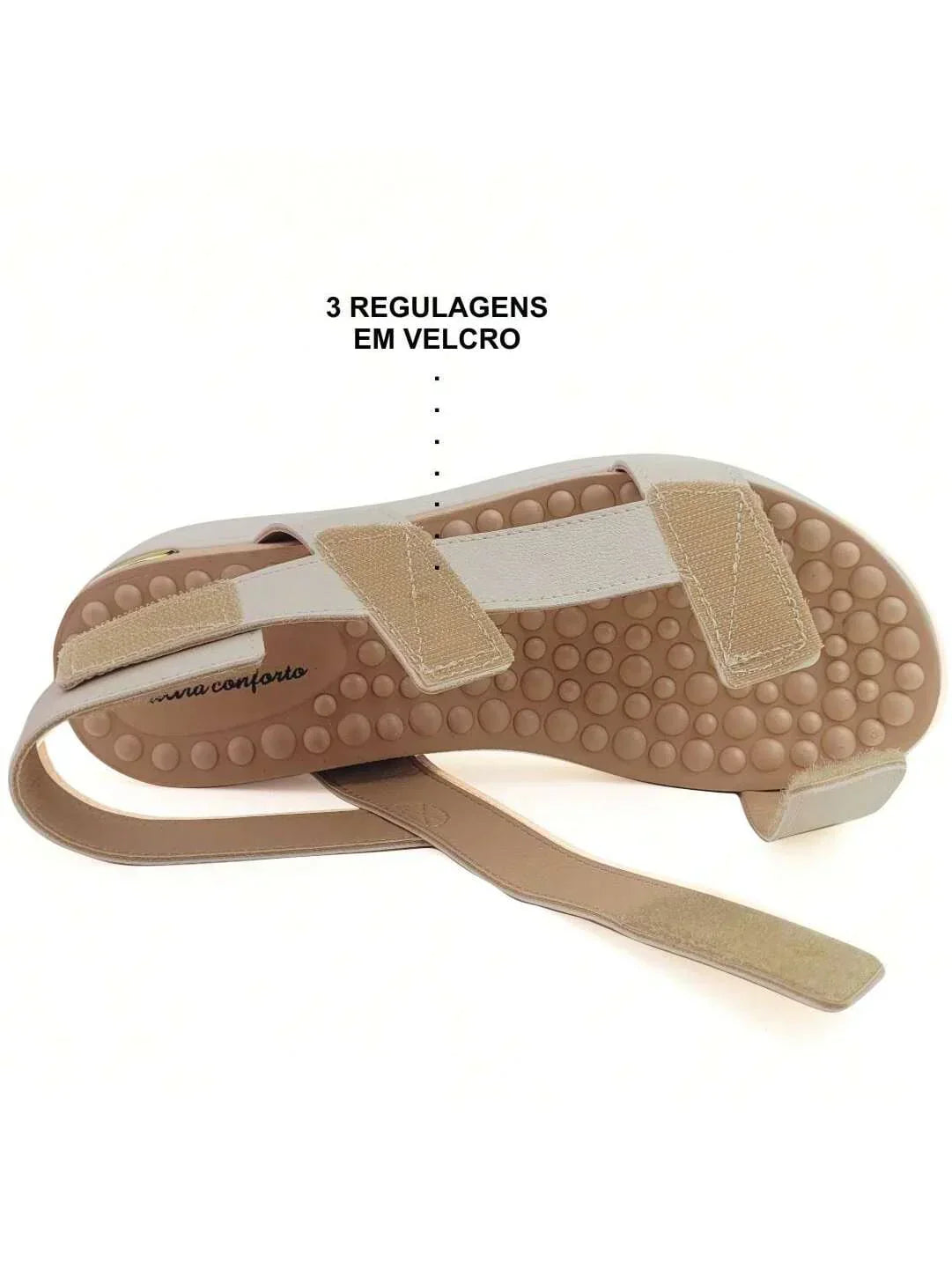 Modare Sandália Anabela Regulável Modare UltraConforto Reflex Sense - Imagem 3