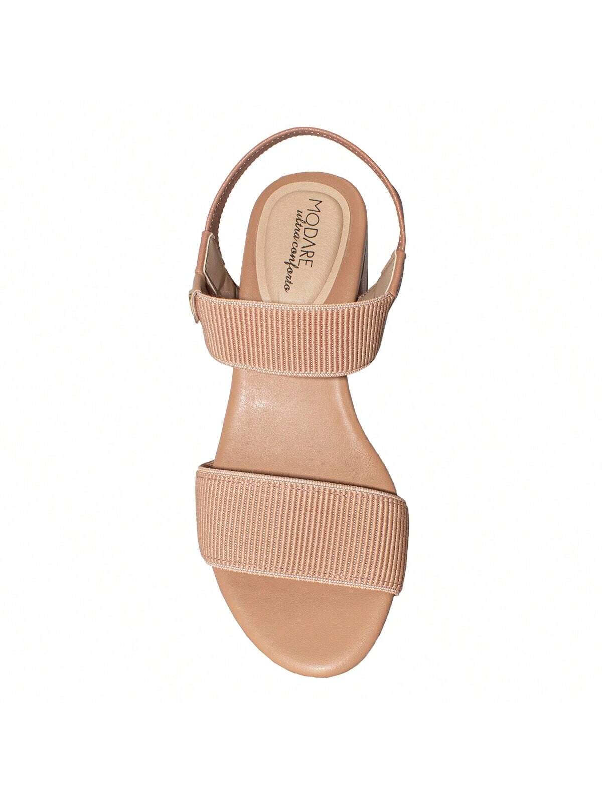 Modare Sandália Modare Feminina Elástico Canelado Float Nature - Imagem 7