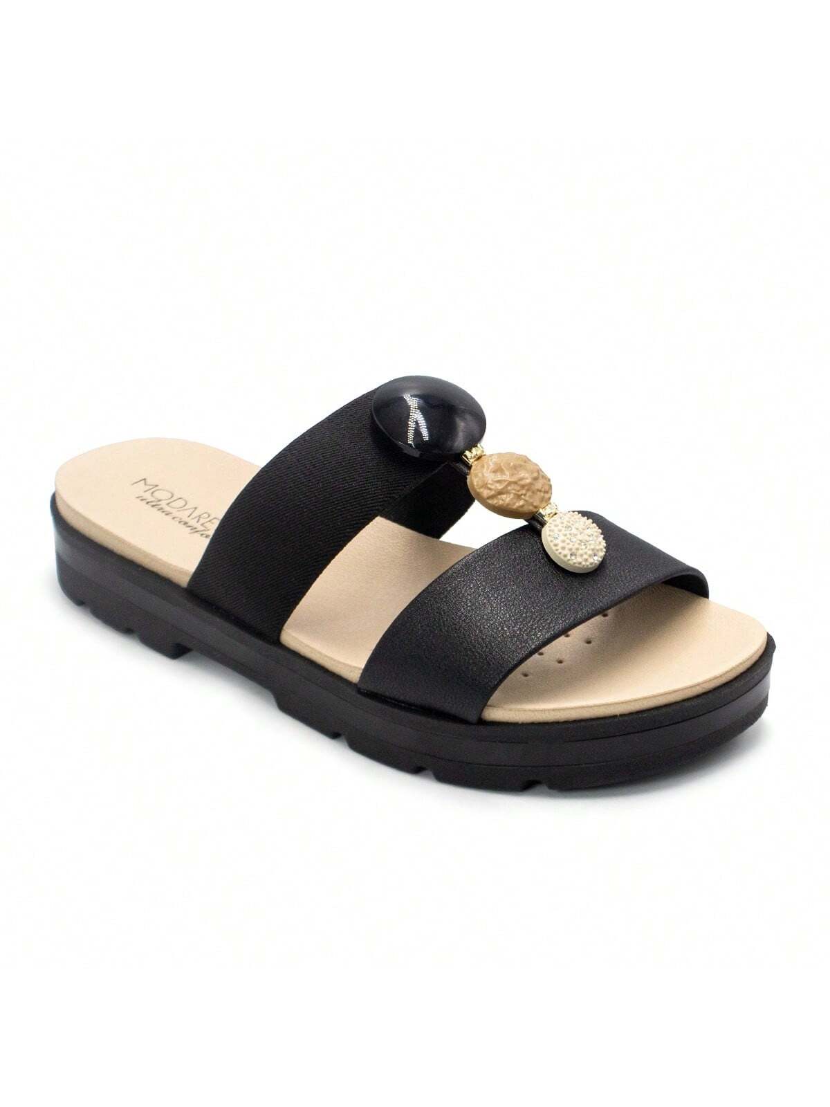 Tamanco Modare Feminino Napa Floather Nature Elástico - Imagem 2