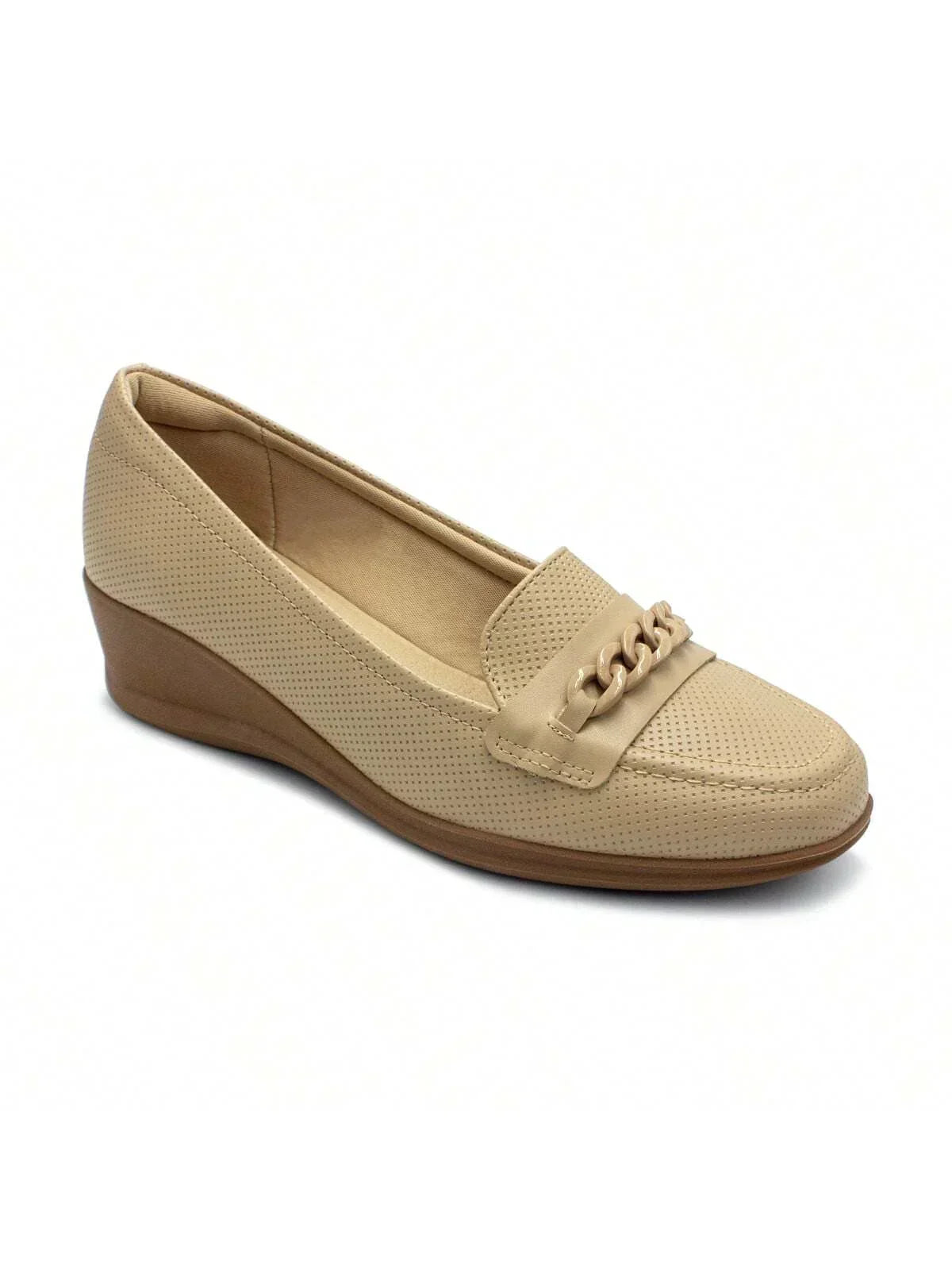 Sapato Modare Feminino Micro/Strech Salto Anabela Enfeite - Imagem 2