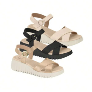 Modare Sandalia Feminina Modare Salto Baixo Anabela