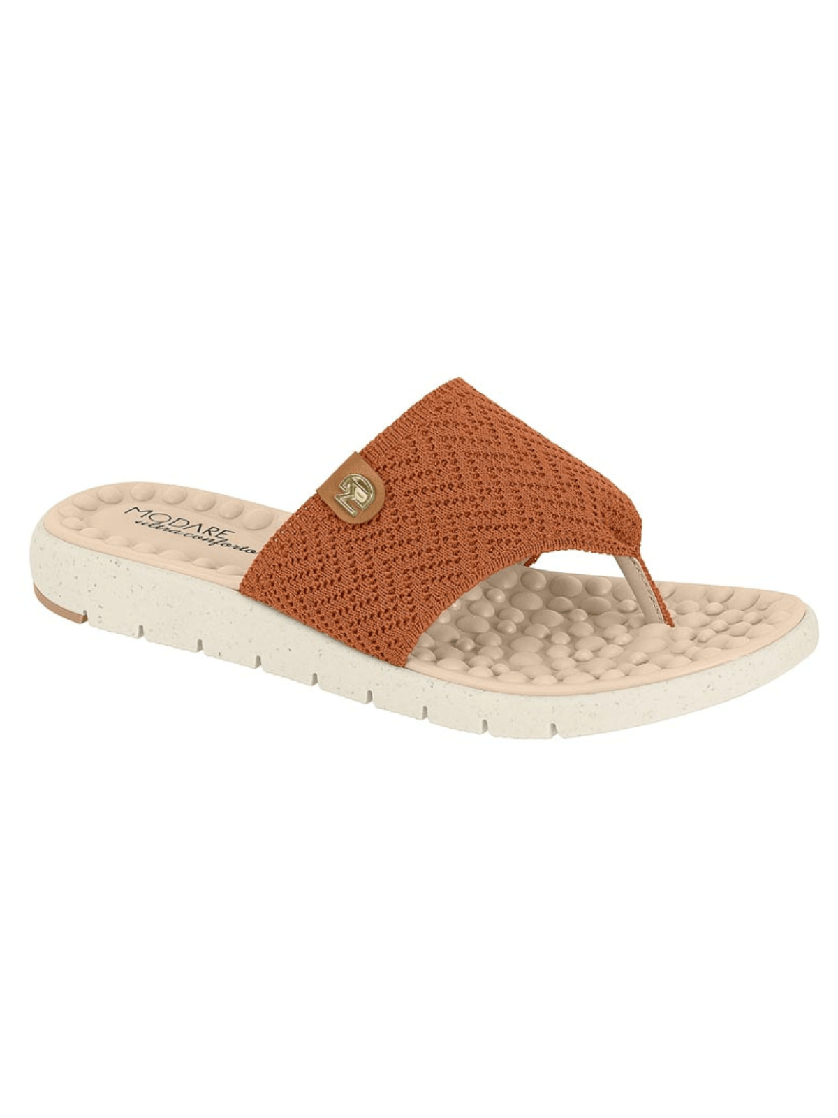 Modare Chinelo Ortopédico Modare Com Esfera Massageadora e Tecido Knit Feminino - Imagem 7