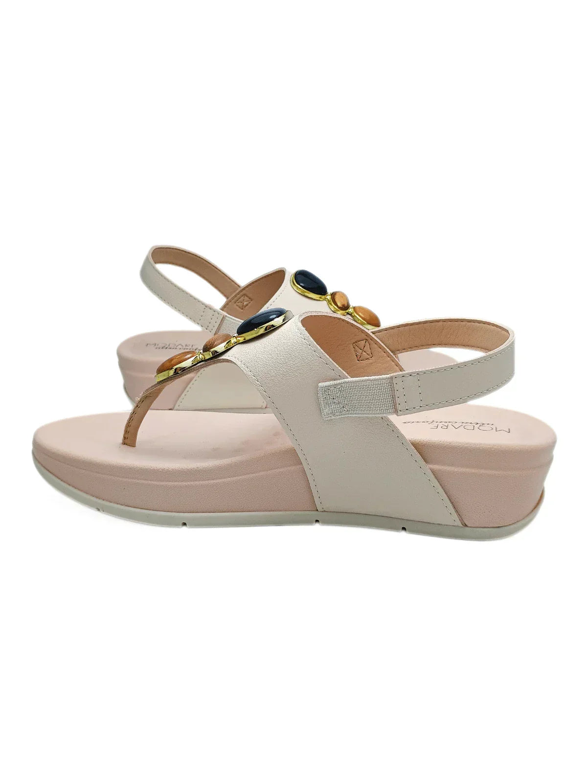 Modare Sandália Ortopédica Feminina Modare Ultraconforto Fascite Esporão Aplique Pedrarias - Imagem 3