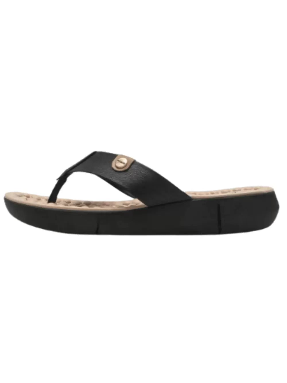 Modare Tamanco Chinelo Ortopédico Feminino Modare Confort Massageador Preto - Imagem 4