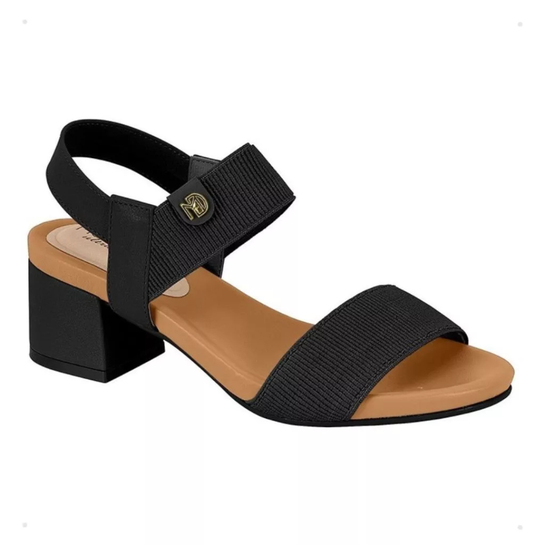 Modare Sandália Modare Feminina Elástico Canelado Float Nature - Imagem 4