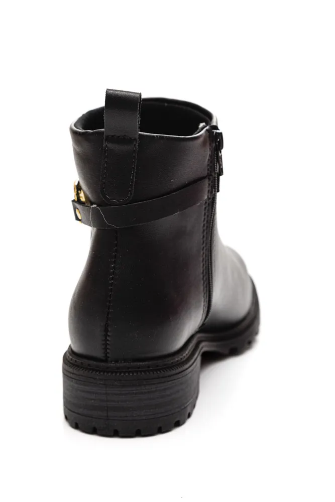 Bota Modare Cano Curto Feminina Detalhe Dourado - Imagem 2