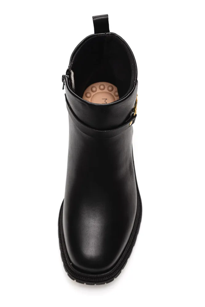 Bota Modare Cano Curto Feminina Detalhe Dourado - Imagem 3