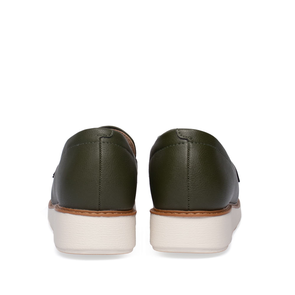 Mocassim Feminino Modare Adereço Dourado Oliva - Imagem 4