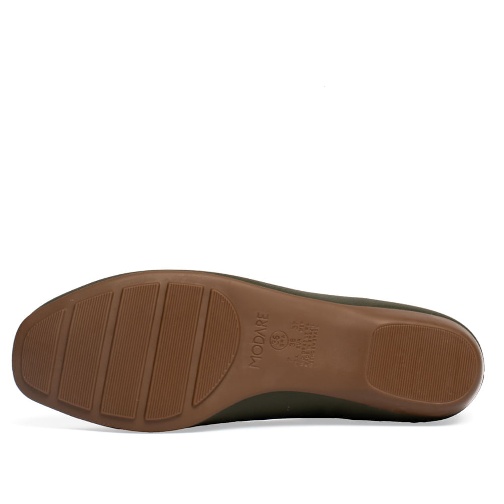 Sapatilha Feminina Modare Adereço Dourado Oliva - Imagem 6