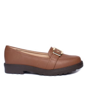 Sapato Mocassim Feminino Modare Napa Floather com Fivela Avelã