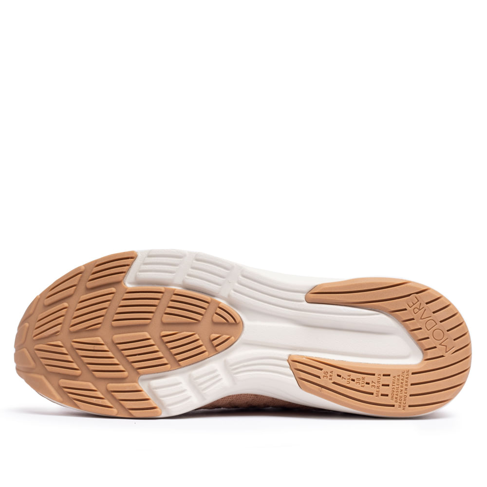 Tênis Feminino Modare Knit Slip On Caramelo - Imagem 6