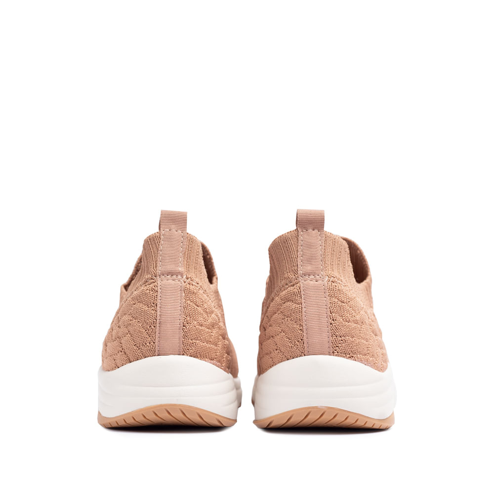Tênis Feminino Modare Knit Slip On Caramelo - Imagem 2