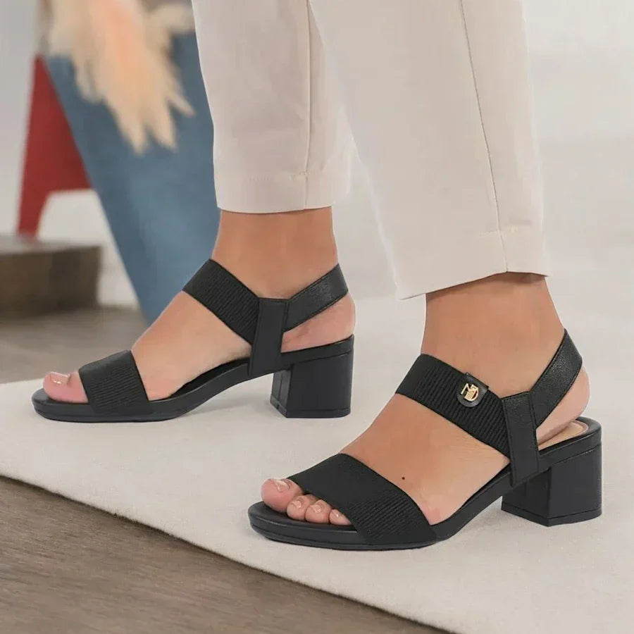 Sandália Salto Grosso Baixo Modare Calce Fácil - Imagem 5