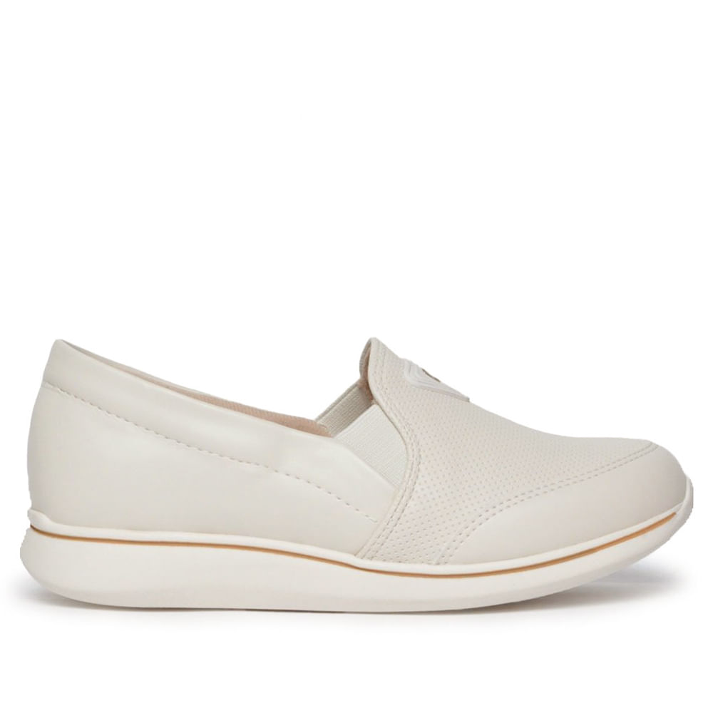 Tênis Feminino Modare Slip On Off White