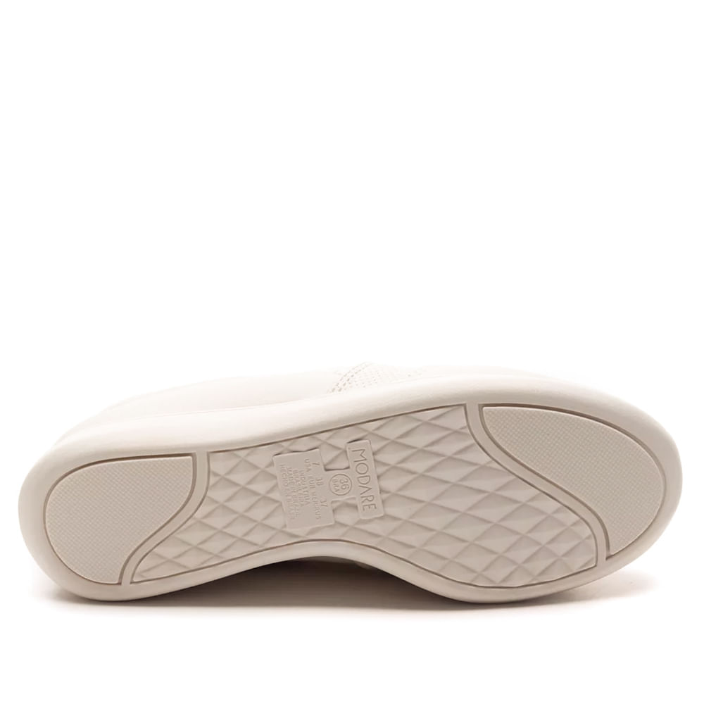 Tênis Feminino Modare Slip On Off White - Imagem 3