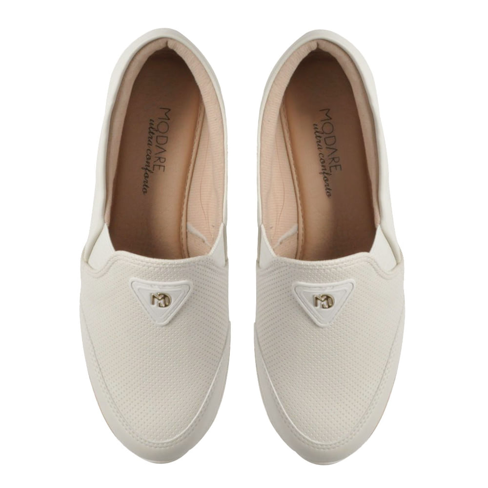 Tênis Feminino Modare Slip On Off White - Imagem 4