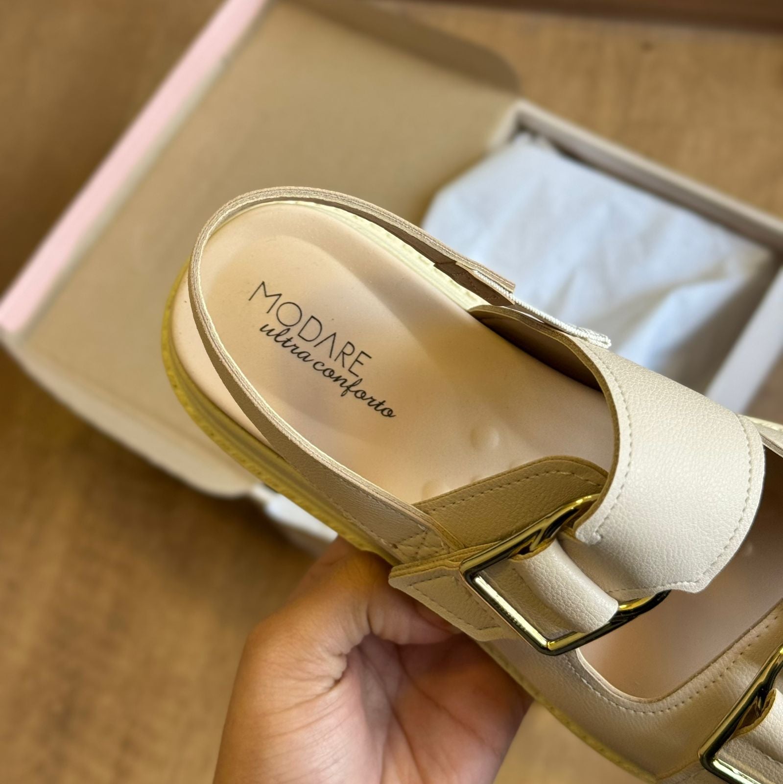 Sandália Modare Espelho Dourado 7200.102 - Imagem 9