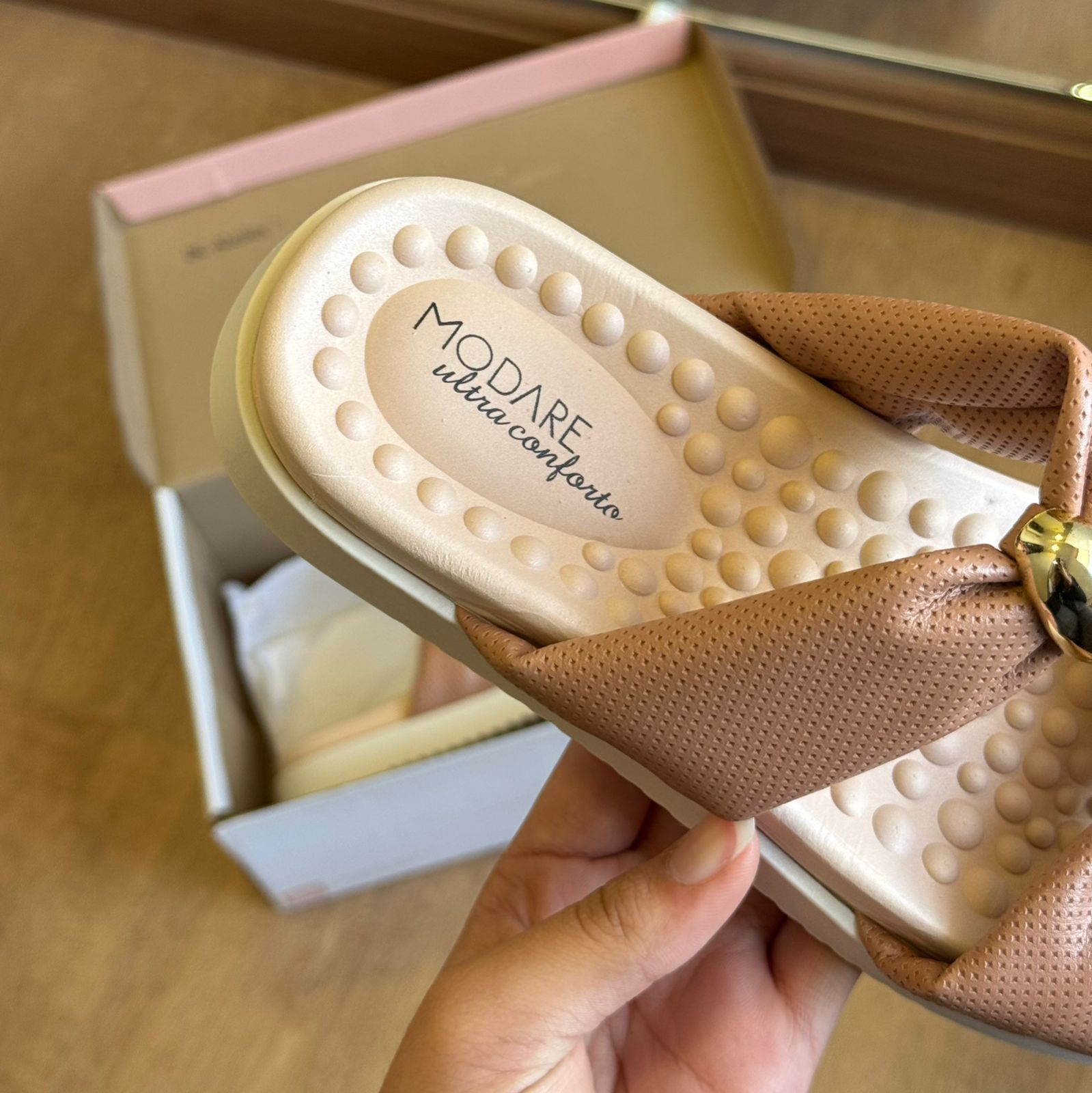 Sandália Modare Espelho Dourado 7178.122 - Imagem 9