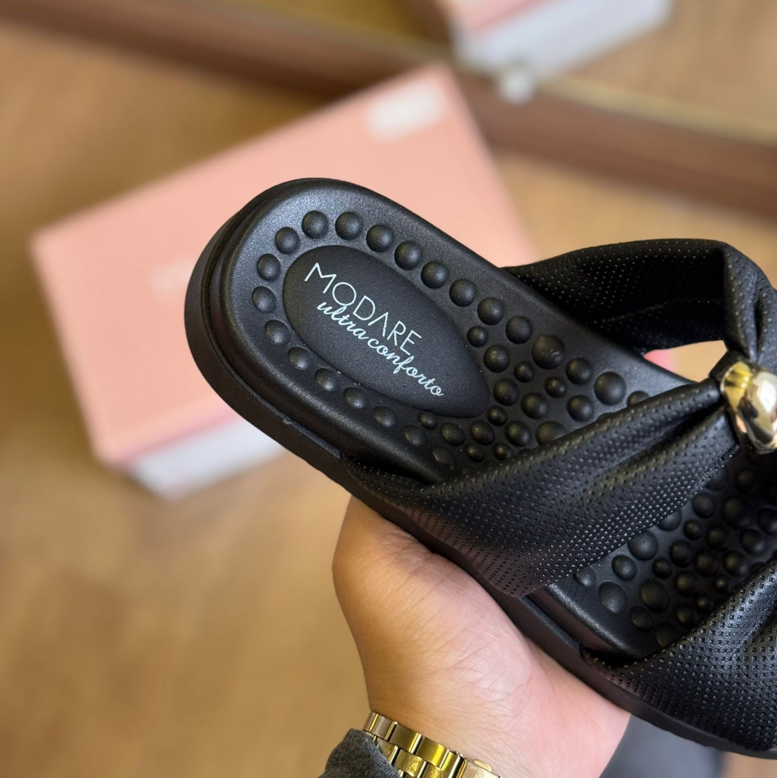 Sandália Modare Espelho Dourado 7178.122 - Imagem 3