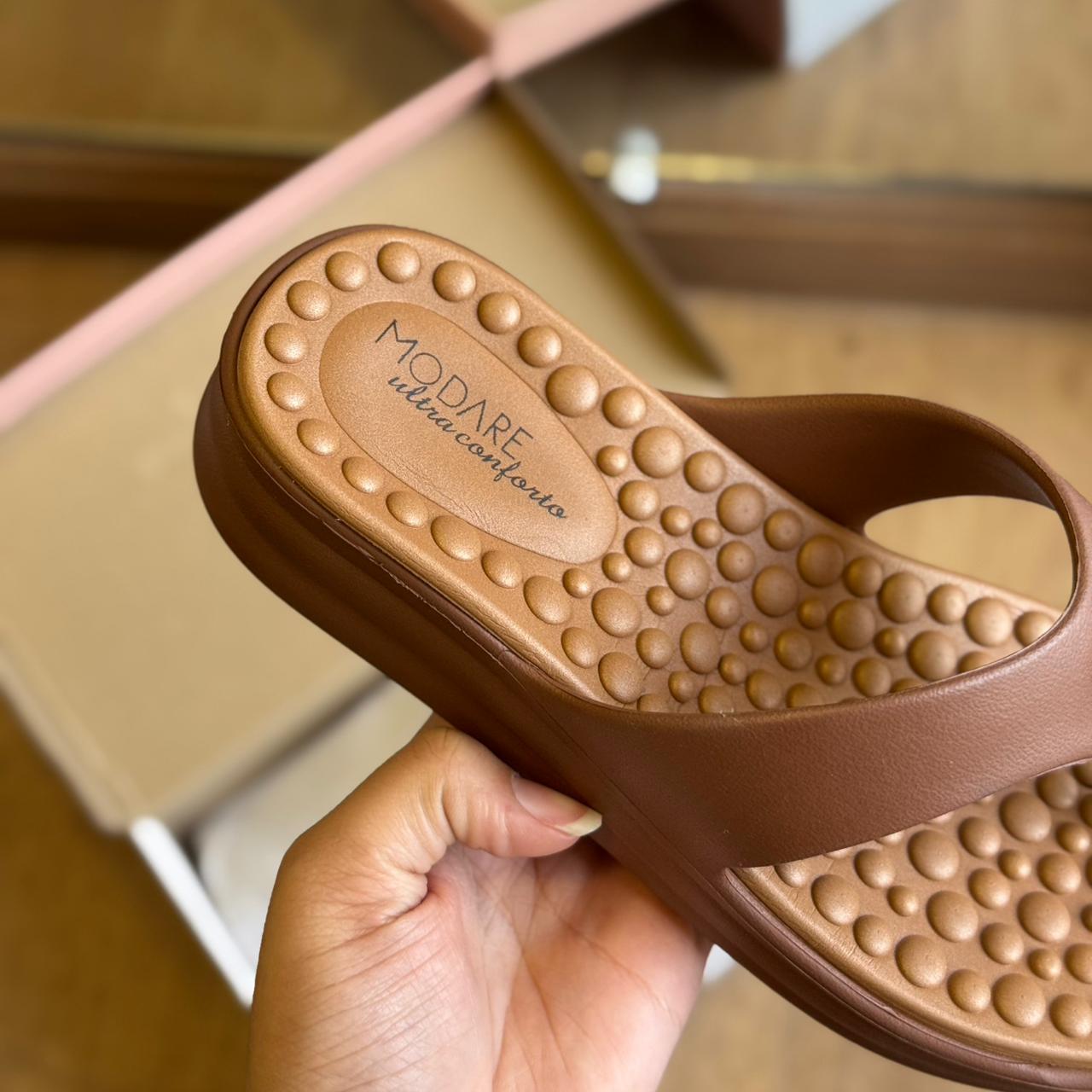 Chinelo Modare Detalhe da Marca Dourado 7213.100 - Imagem 11