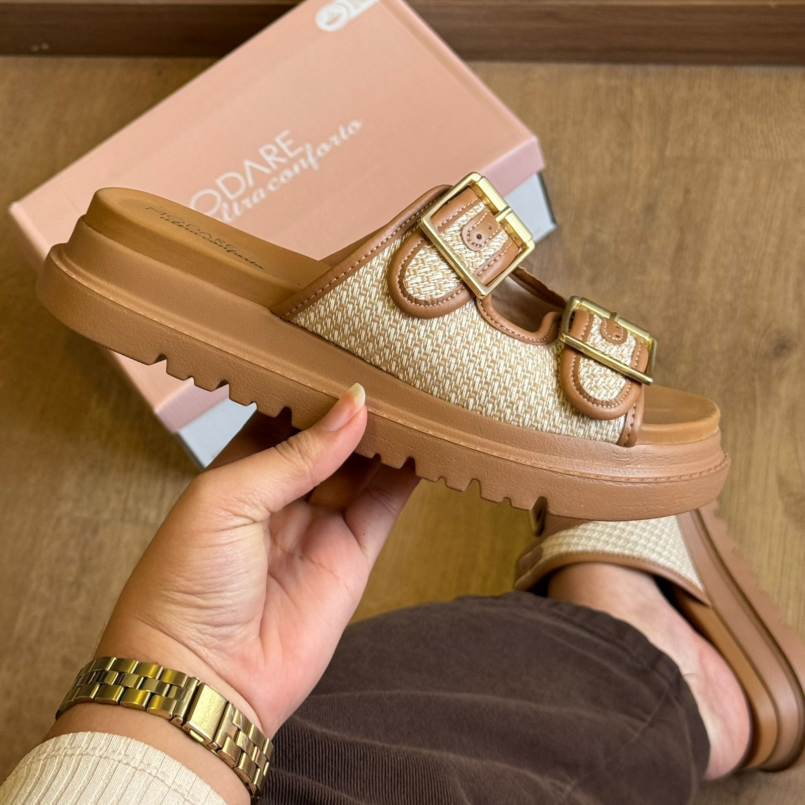 Sandália Modare Tiras de Crochê 7200.104 - Imagem 5